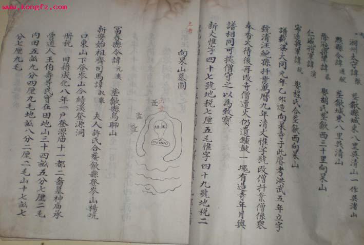 向杲山墓图