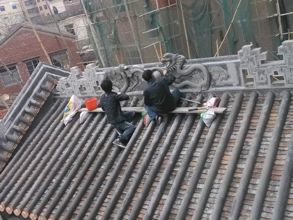 塑灰雕了